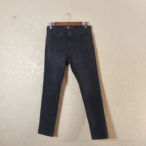 Hollister Epic Flex Men's Skinny Jeans Dark Grey / Faded Black Sz 26×28